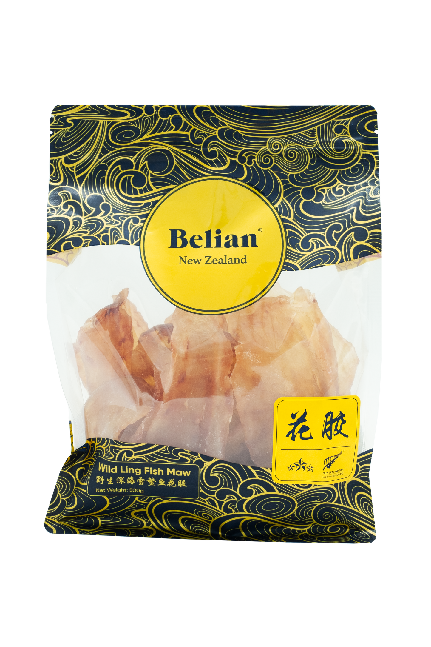 Premium New Zealand Fish Maw - 3 Star 500g | 珍品新西兰花胶 - 3星500克 (约11-16片)
