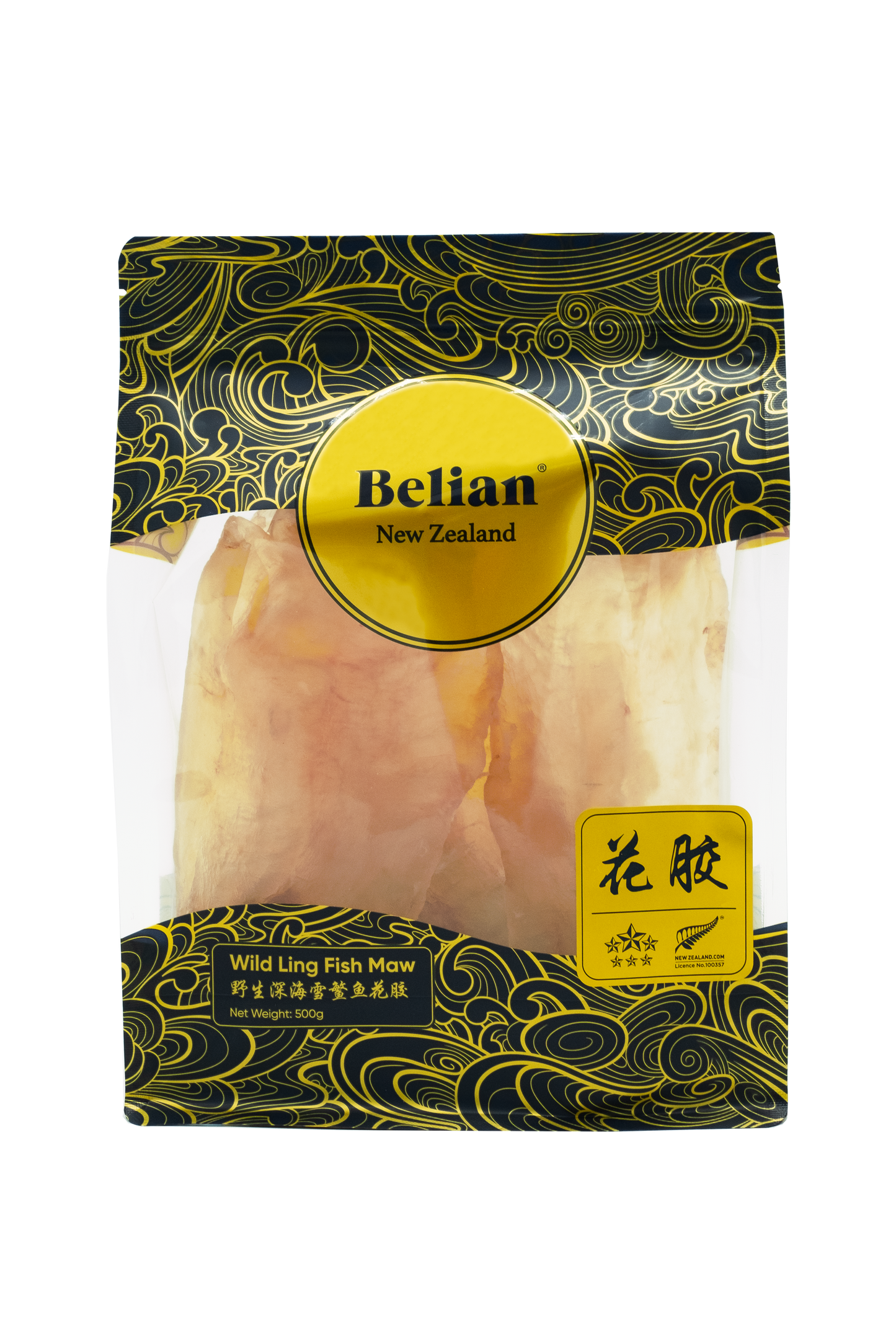 Premium New Zealand Fish Maw - 6 Star 500g | 珍藏级新西兰白花胶 - 6星500克(每片约101-149g)