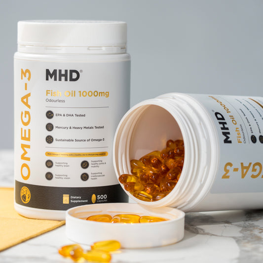 MHD®鱼油1000毫克(无腥配方)500粒 - PullmoonNZ