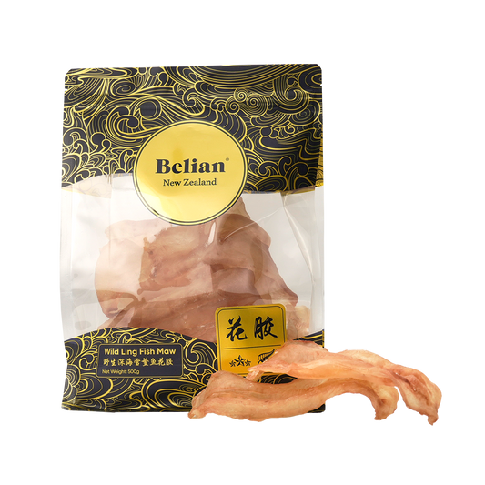 Belian®珍品新西兰花胶 - 原胶3星500克（7-10片） - PullmoonNZ