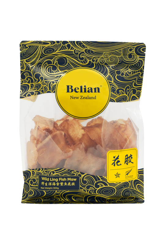 Premium New Zealand Fish Maw - 1 Star 500g |精品新西兰花胶 - 1星500克 （约30-45片）