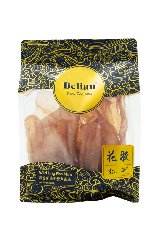 Premium New Zealand Fish Maw - 2 Star 500g | 精品新西兰花胶 - 2星500克 （约18-27片）