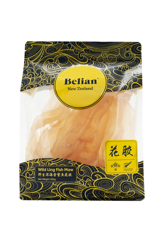 Premium New Zealand Fish Maw - 4 Star 500g | 珍品新西兰花胶 - 4星 500克 （约8-10片）