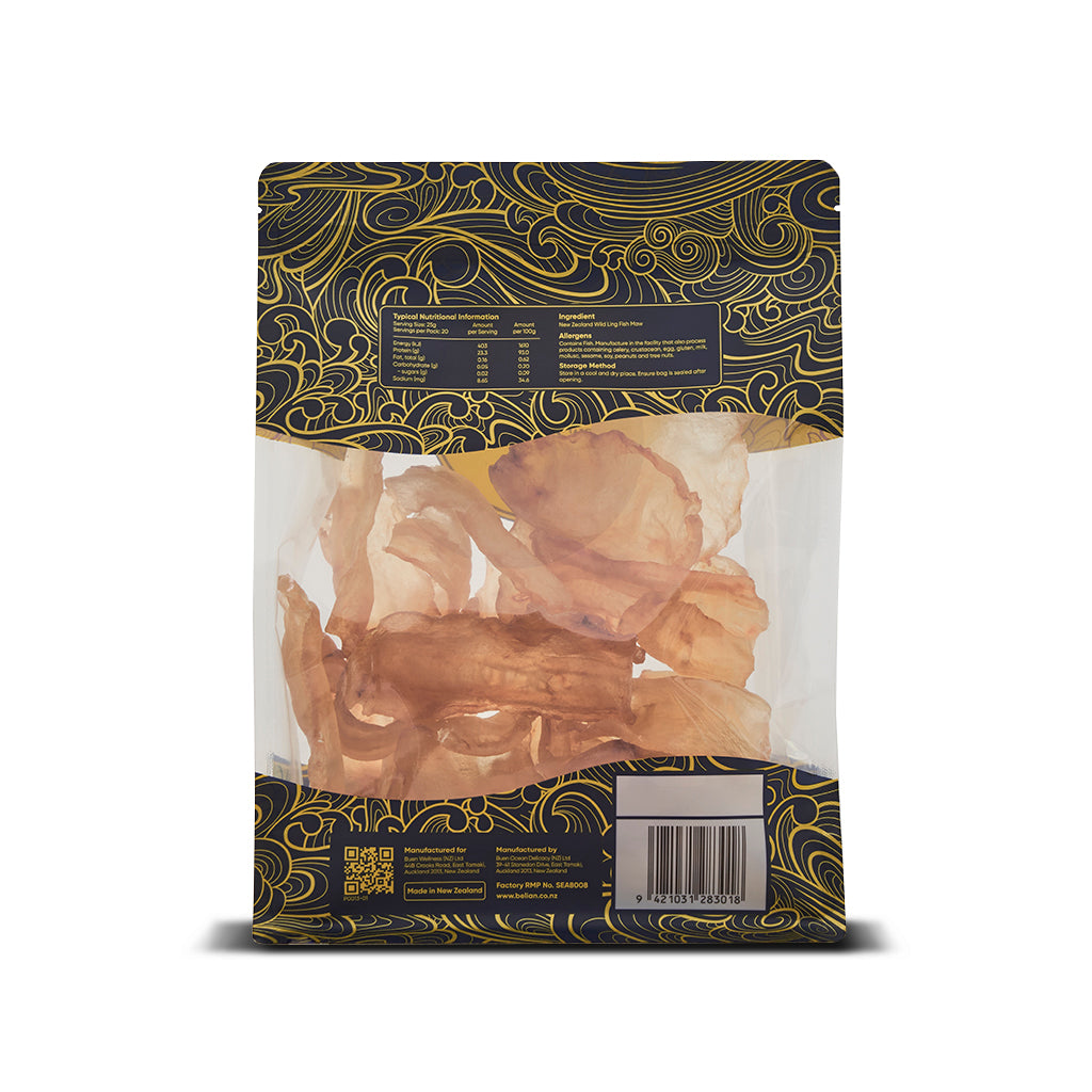 Belian®精品新西兰花胶 - 断胶2星500克（25-35片） - PullmoonNZ
