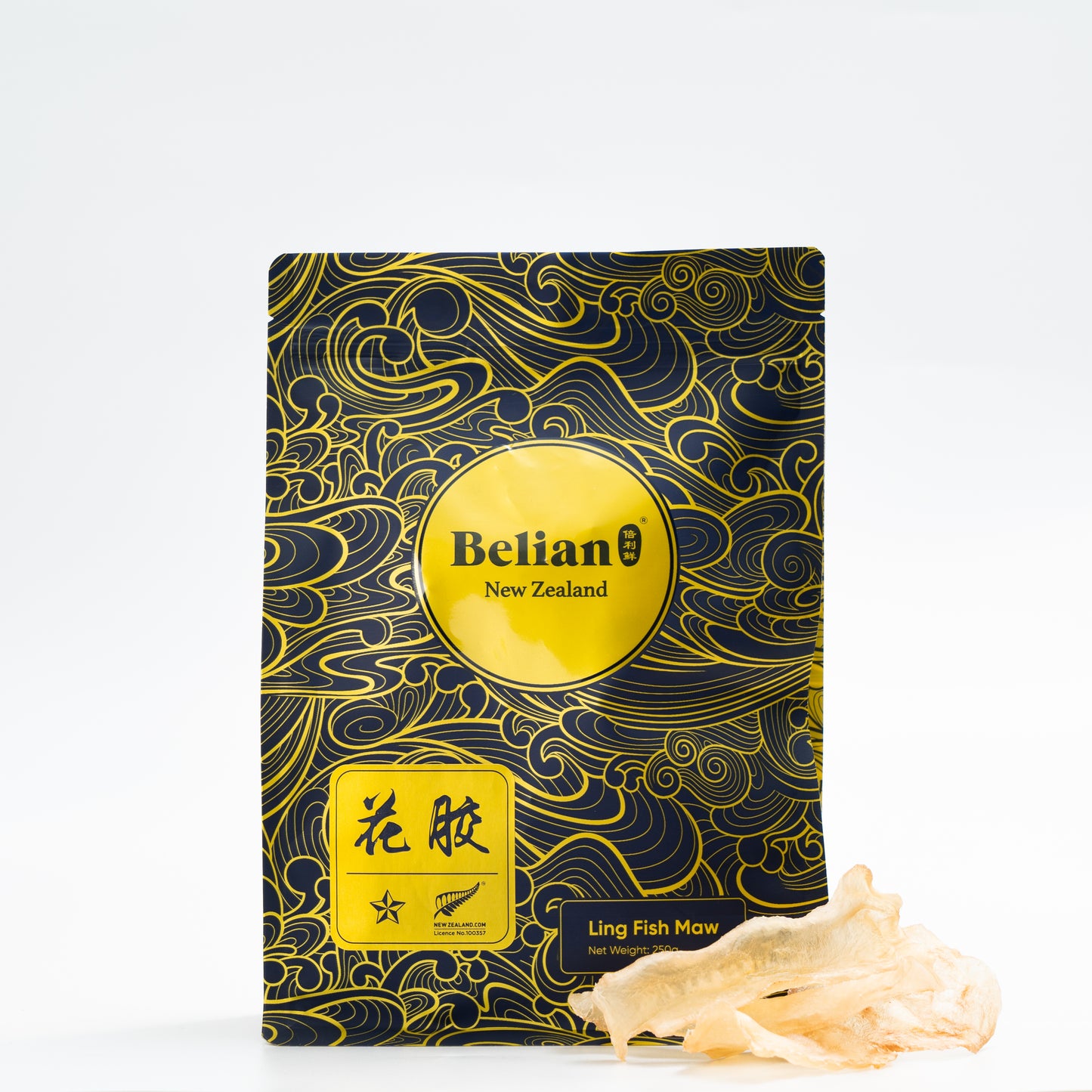 Belian Premium Original Grade Ling Fish Maw 2 Star (8-12pieces) 250g